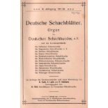 Deutsche Schachblätter.Organ des Deutschen Schachbundes. 3. Jahrgang 1911 / 12. 8°. Mit