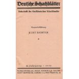 Deutsche Schachblätter.Zeitschrift des Großdeutschen Schachbundes. 23. Jahrgang 1934. Leipzig,