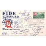 Manila 1976.Briefumschlag zur "FIDE Interzonals (19)76 June 12 - July 12 - Manila" mit gedrucktem