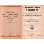 San Sebastian 1912. Mieses, J. und Lewitt. (Hrsg.)II. Internationales Schachturnier zu San Sebastian