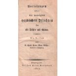 Vischer, Christ. Friedr. Benj.Vorlesungen über die wichtigsten weiblichen Pflichten für edle Töchter