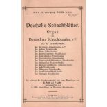 Deutsche Schachblätter.Organ des Deutschen Schachbundes. 4. Jahrgang 1912 / 13. 8°. Mit 1