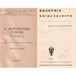 Rakovník 1940. Opocensky, Karel.Rakovník kniha sachová. Prag, Petr, 1941. 8°. Mit 8 Tafeln und