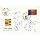 Lugano 1968.Briefumschlag zur 18. Schach - Olympiade in Lugano 1968 mit gedrucktem Motiv zur