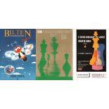 Turniere.Konvolut von Bulletins und Programmheften von Turnieren aus den 1970er - 1990er Jahren.
