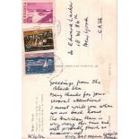 Prins, Lodewijk.Postalisch gelaufene Postkarte vom 25.9.1962 mit eigenhändig geschriebenem Text in