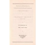 Turniere. Lachaga, M. A. (Hrsg.)Konvolut von 32 Heften mit Turnierberichten, herausgegeben von M. A.