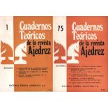 Cuadernos Téoricos de la revista Ajedrez.Publicacion mensual especialmente dedicada a la