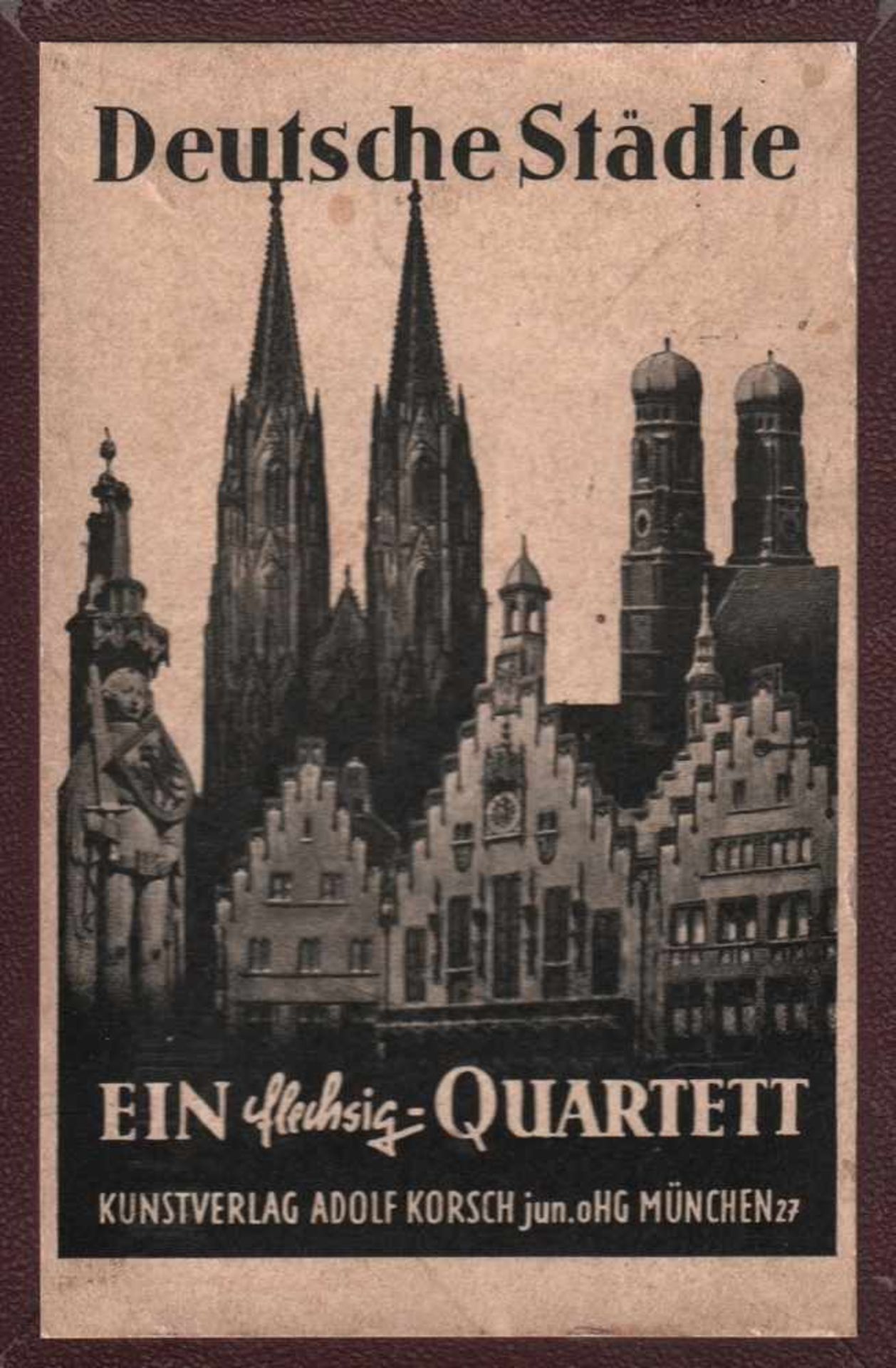 Ansichten von Deutschland.Sammlung von 620 Quartettspiele von Dieter Osteneck, meist von - Bild 2 aus 9