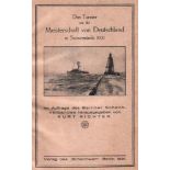 Swinemünde 1931. Richter, Kurt. (Hrsg.)Das Turnier um die Meisterschaft von Deutschland in