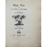 Barrie, J. M.Piter Pan dans les Jardins de Kensington. Paris, Hachette, 1907. 4°. Mit 50