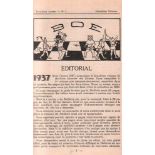 Bulletin Ouvrier des Echecs.Revue mensuelle. Hrsg. von der Fédération Sportive et Gymnique du