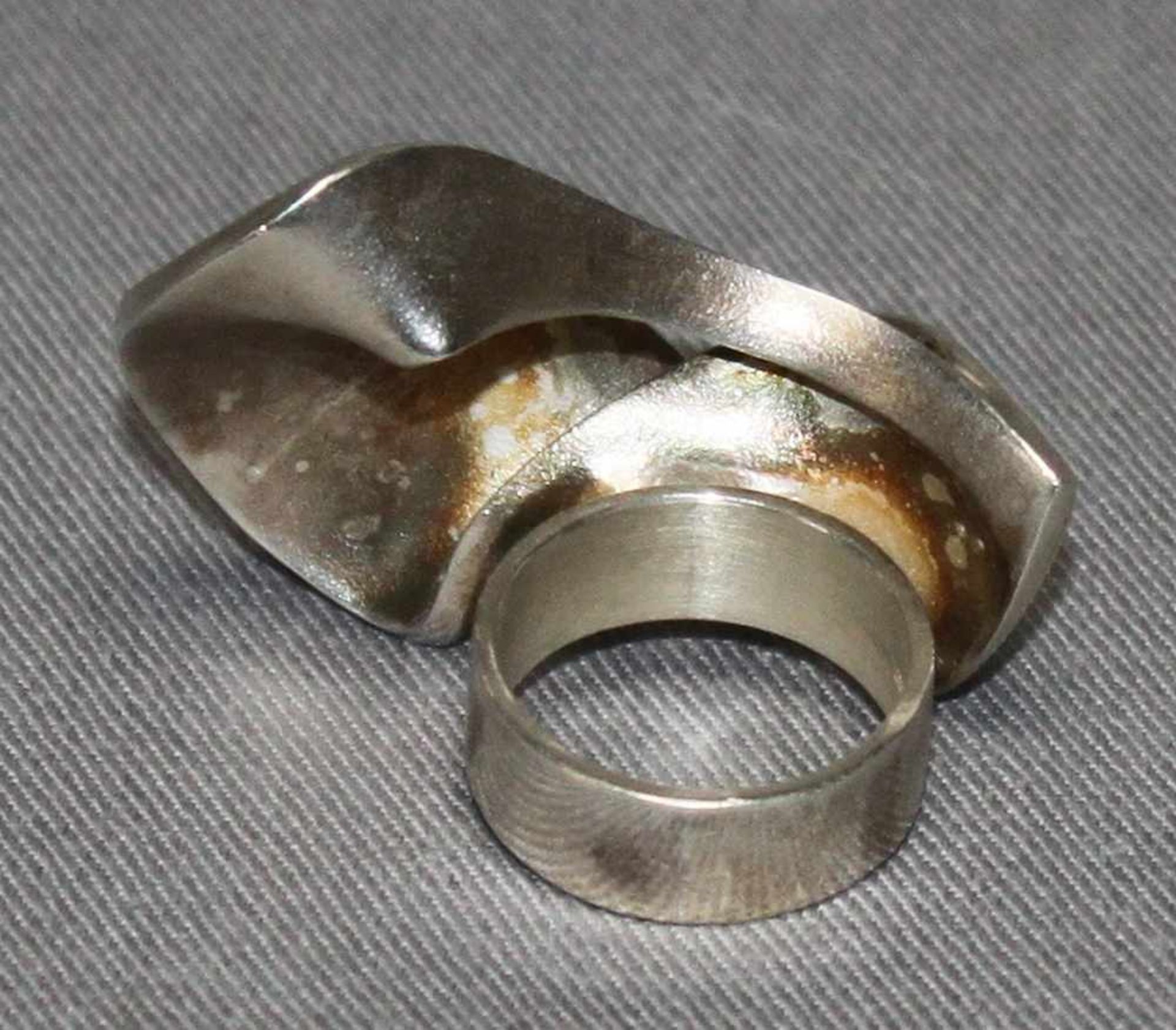 Schmuck. Silber. Lapponia.Ring "wellenförmig". 925er Sterling Silber. Auf der Innenseite des Rings - Bild 2 aus 2