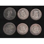 Mexiko. Silbermünze. 25 Pesos.Benito Juarez (Staatsmann, 1806 - 1872). 1972. Porträt Juarez;