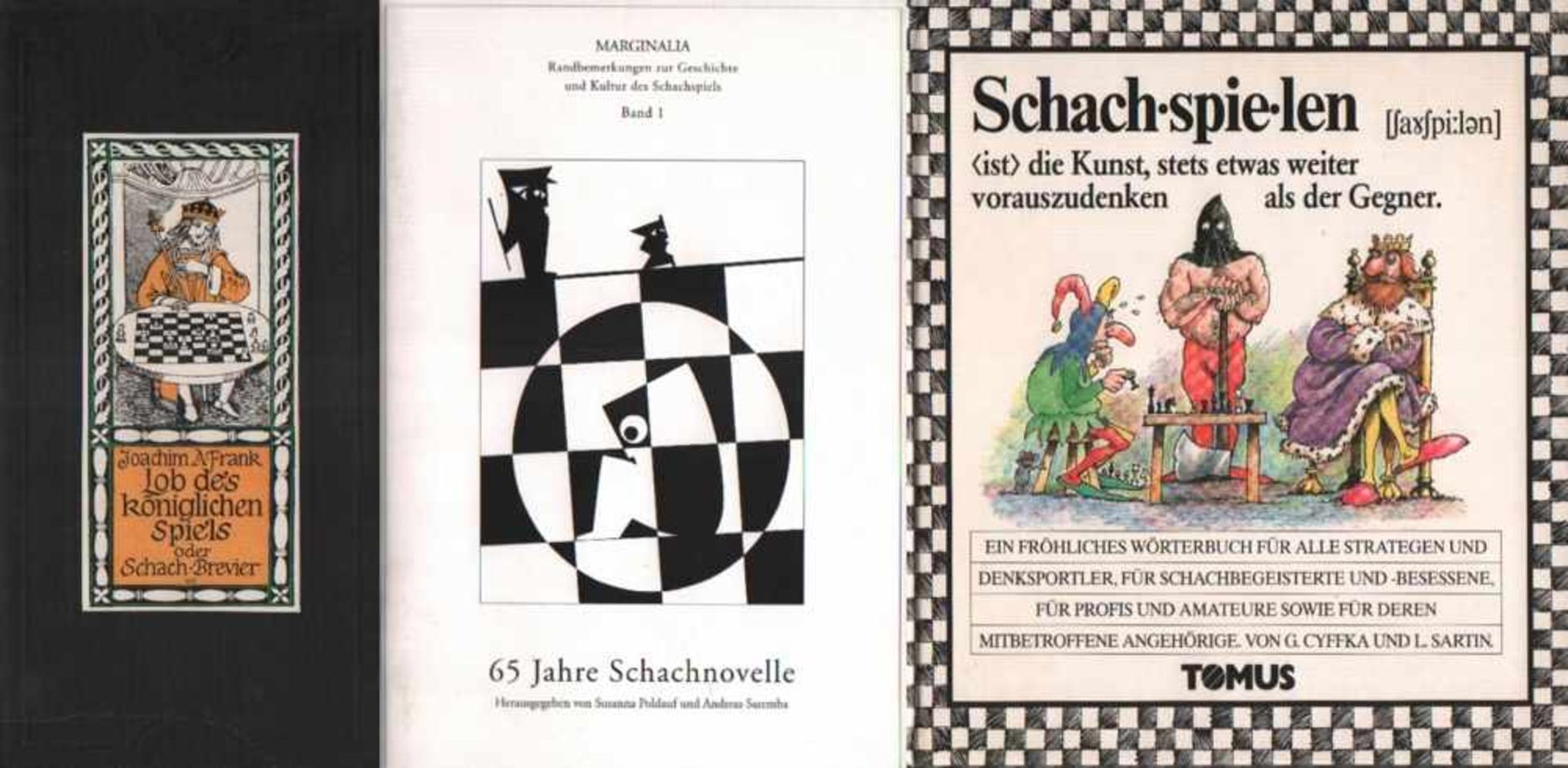 Frank, Joachim A.Lob des königlichen Spiels oder Schach - Brevier. Wien / Berlin, Neff, ca. 1979.