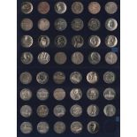 DDR. 47 Münzen à 5 Mark.Kupfer - Nickel - Zink. Gedenkmünzen. VEB Münze der DDR Berlin 1968 -