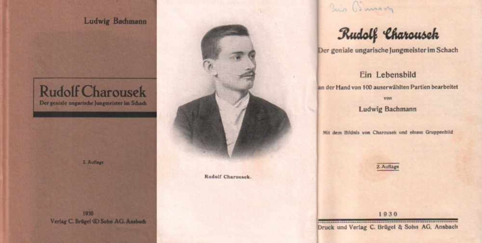 Charousek. Bachmann, Ludwig.Rudolf Charousek. Der geniale ungarische Jungmeister im Schach. Ein