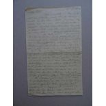 Brod, Max(Schriftsteller; Prag 1884 - 1968 Tel Aviv). Eigenhändiger Brief an den Philosophen und