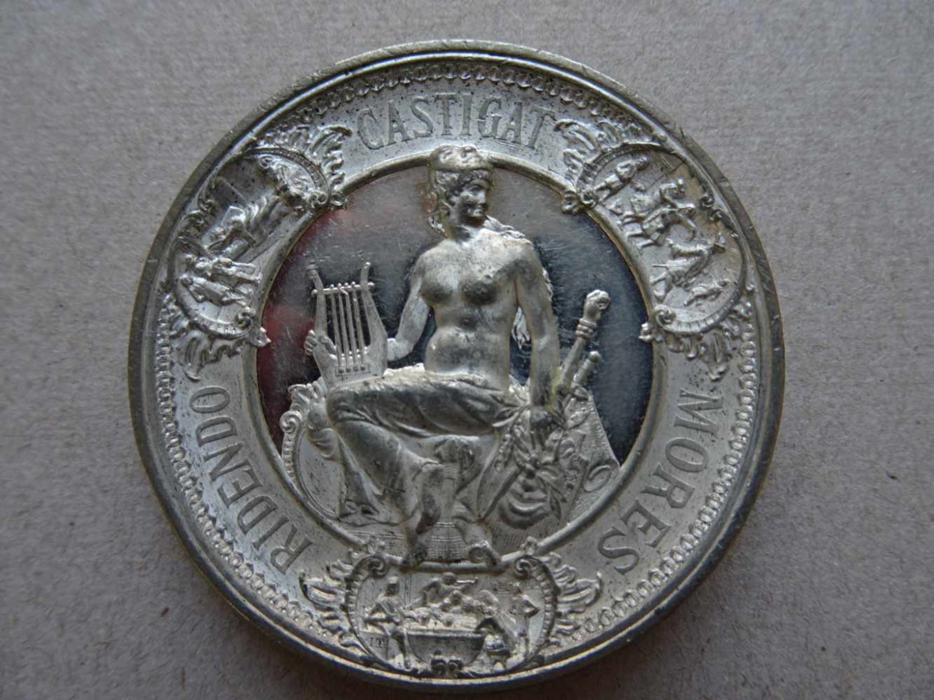 Medaille.-Ludvig Holberg. Zinn-Medaille anläßlich des 200. Geburtstages am 3. Dez. 1884. Medaille - Bild 2 aus 2