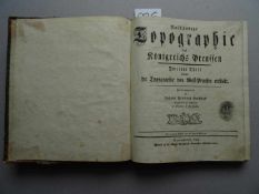 Preußen.- Goldbeck, J.F.(Hrsg.). Volständige (!) Topographie des Königreichs Preussen. Zweiter Theil