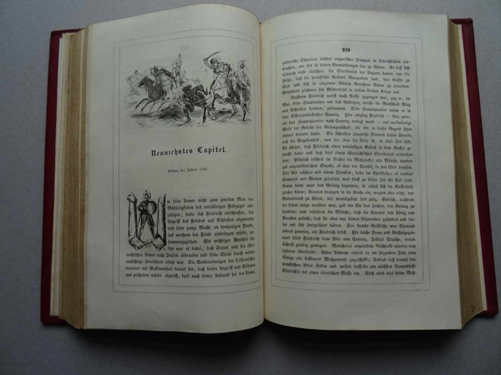 Kugler, F.Geschichte Friedrichs des Grossen. Gezeichnet von Adolph Menzel. Leipzig, Weber, 1842. - Bild 3 aus 3