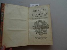 Skandinavien.- (Voltaire, F.M.A. de).Histoire de Charles XII. Roi de Suede: Avec Les Piéces Qui Y