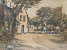 Feddersen, Carl Christian(Tondern 1876 - 1936 Keitum). Kapitänshaus in Nieblum auf Föhr.