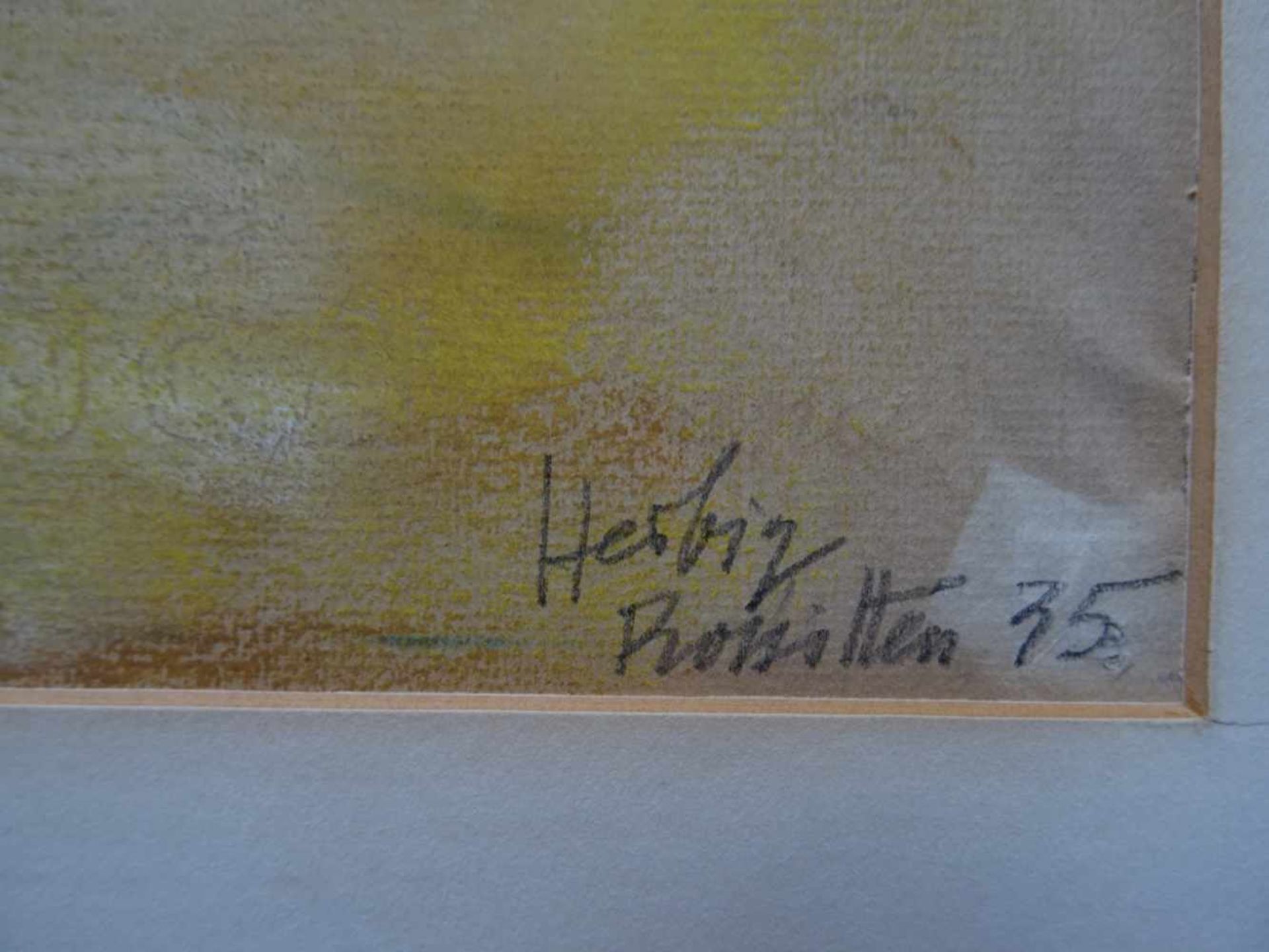 Herbig, Otto(Dorndorf 1889 - 1971 Weilheim). Dünenlandschaft. Ölkreide auf Ingres-Papier von 1935. - Bild 3 aus 5
