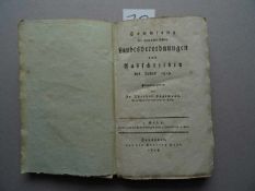 Recht.- Hagemann, T.(Hrsg.). Sammlung der Hannoverschen Landesverordnungen und Ausschreiben des