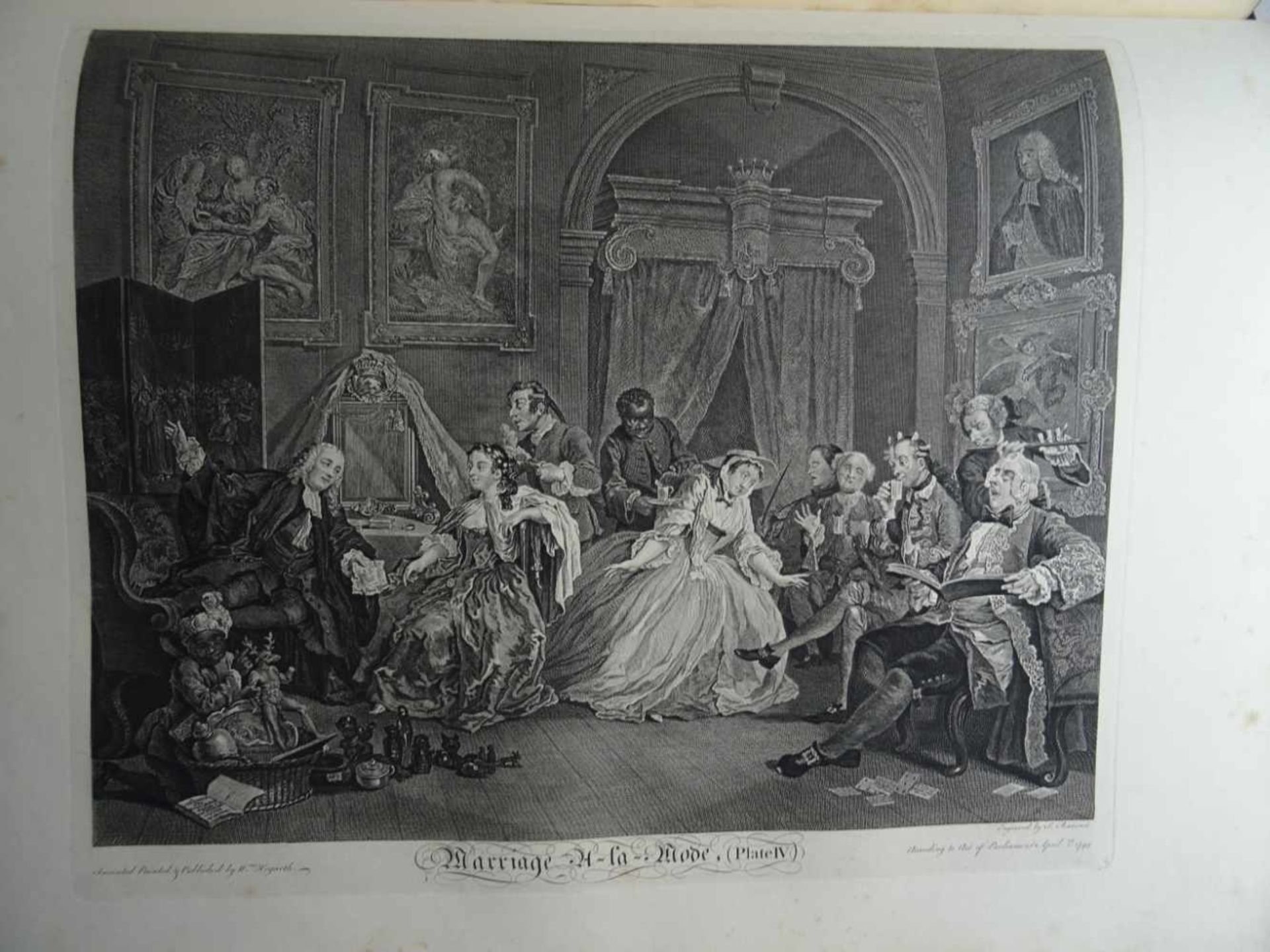 Kunst.- Hogarth, W.The Works of William Hogarth, from the original plates restored by James Heath... - Bild 4 aus 5