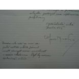 Mucha, Alfons(Ivanice 1860 - 1939). Eigenhändiger Brief in tschechischer Sprache mit Unterschrift an