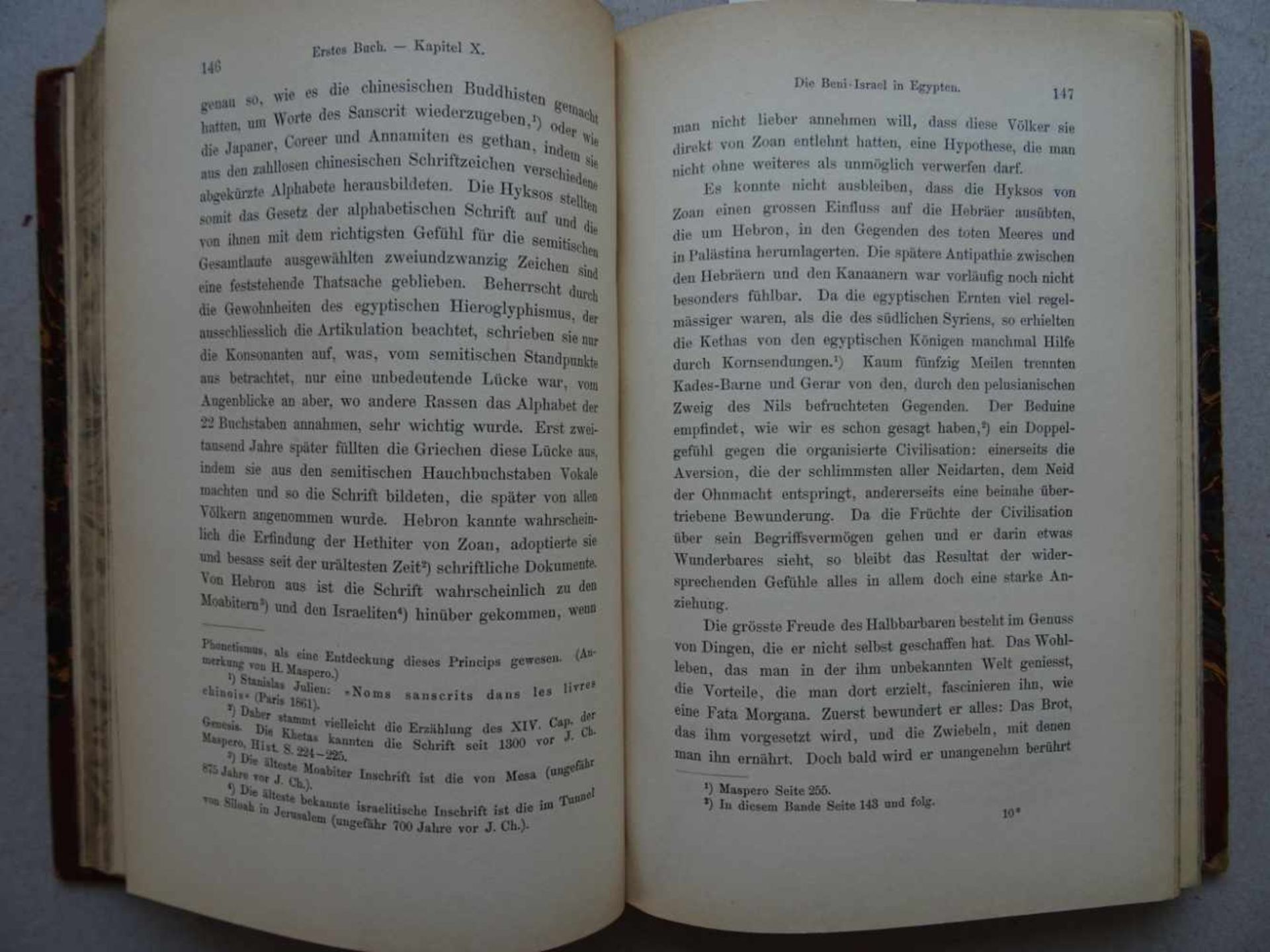 Judaica.- Renan, E.Geschichte des Volkes Israel. 5 Bde. Berlin, Cronbach, 1894. Hldr.-Bde. d. Zt. - Bild 3 aus 3