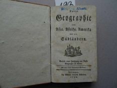 (André, C.C.)Kurze Geographie von Asia, Afrika, Amerika und den Südländern. Versuch einer