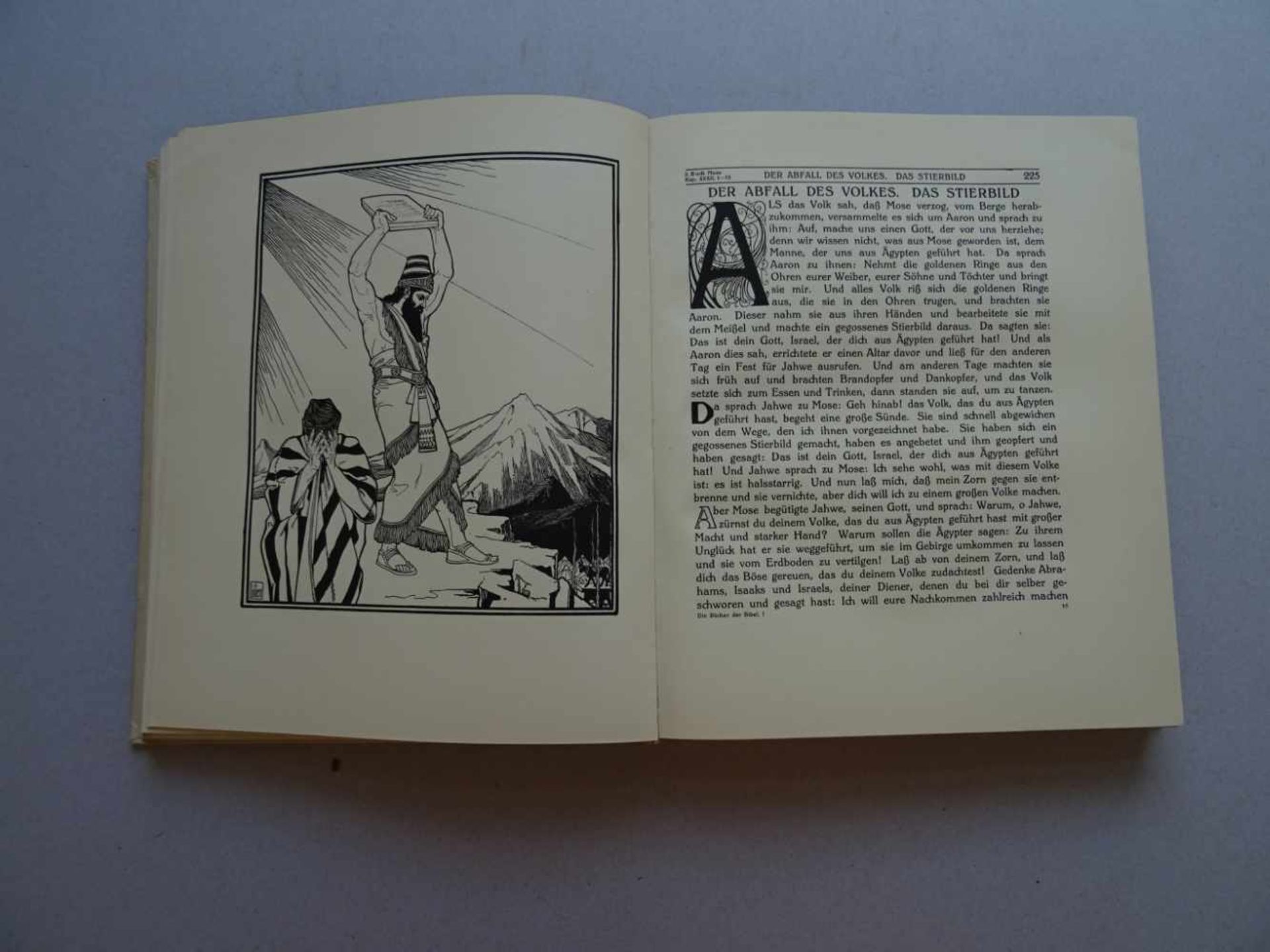 Judaica.- Rahlwes, F.(Hrsg.). Die Bücher der Bibel. Zeichnungen von E.M. Lilien. (2. Aufl.). Bde. I, - Image 4 of 5