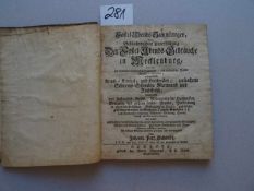 Mecklenburg-Vorpommern.- Schmidt, J.P.Fastel-Abends-Sammlungen, oder Geschichtsmäßige Untersuchung