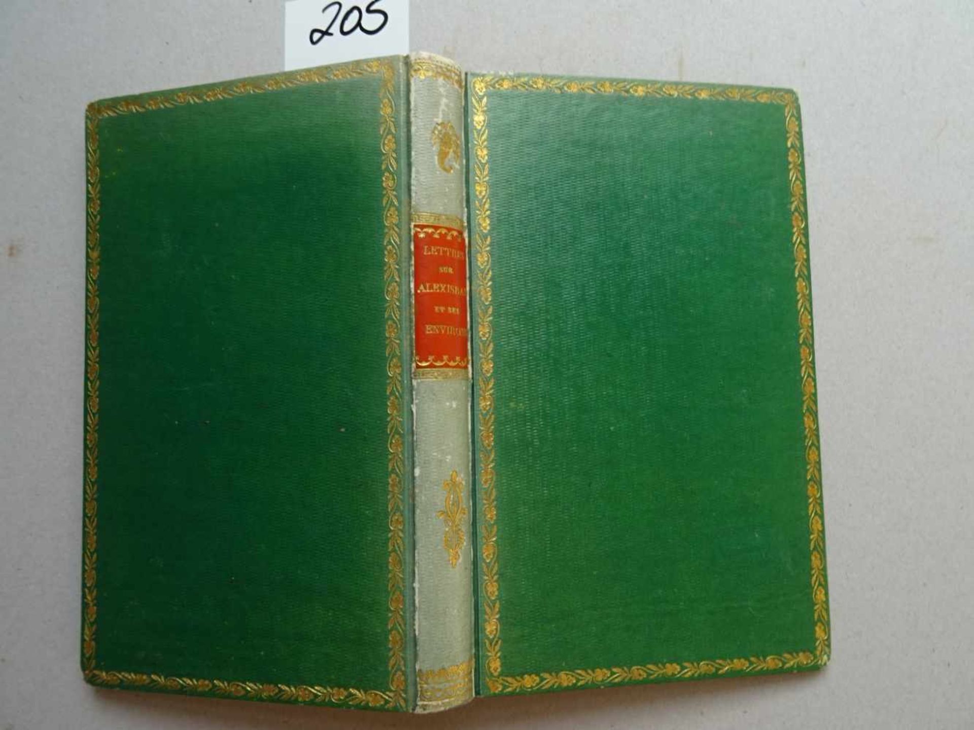 (Freygand, W.v.).Lettres sur Alexisbad et ses environs. Leipzig, 1830. Titel, 195 S. Gr.-8°. - Bild 3 aus 3