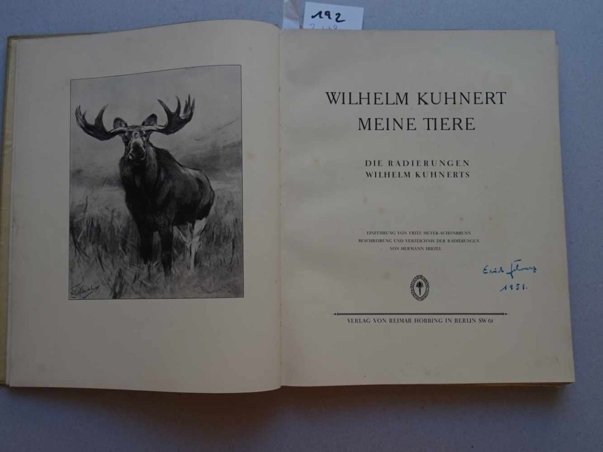 Afrika.- Kuhnert, W.Im Lande meiner Modelle. Leipzig, Klinkhardt u. Biermann, 1918. VI S., 1 Bl., - Bild 2 aus 7