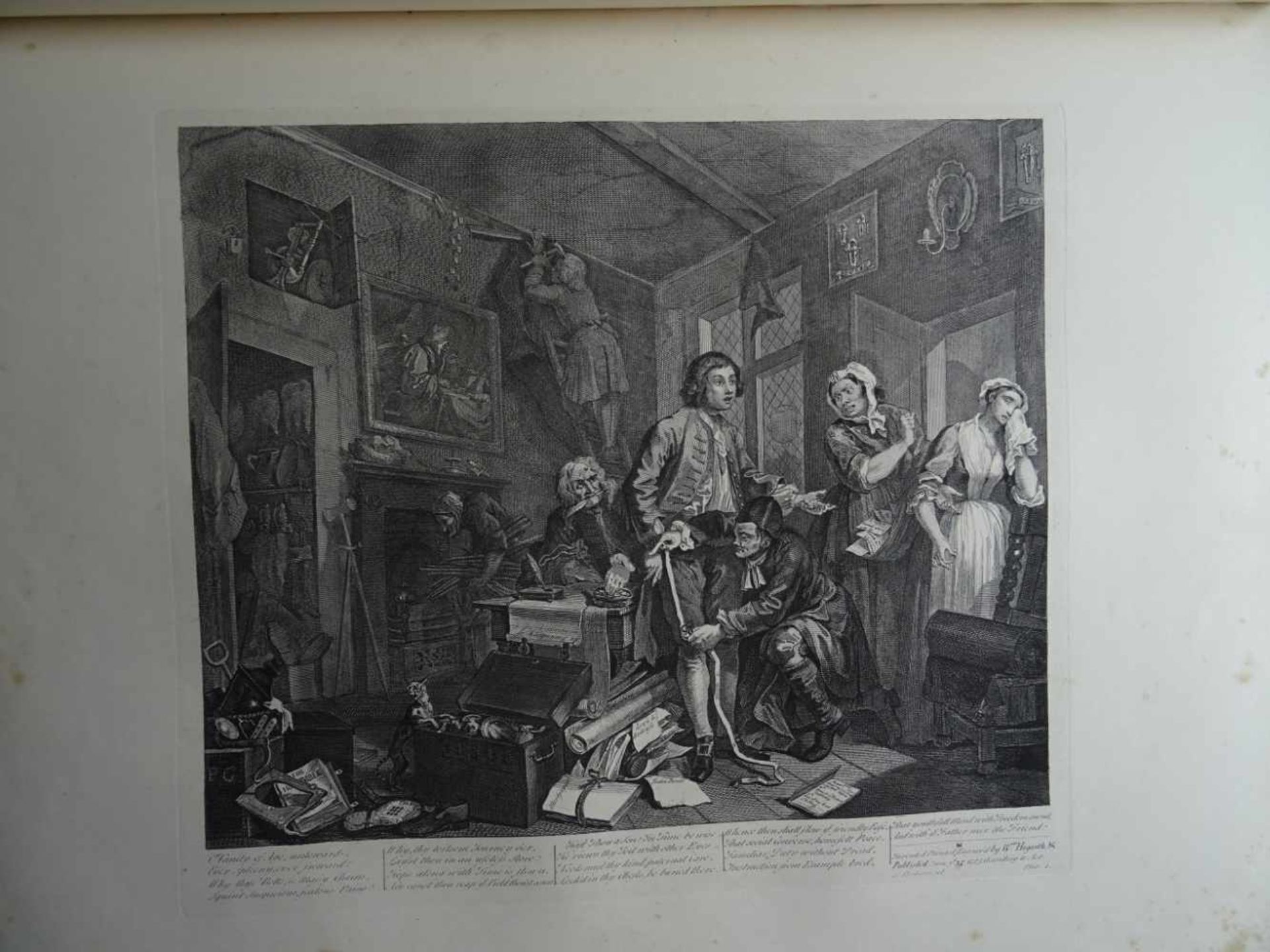 Kunst.- Hogarth, W.The Works of William Hogarth, from the original plates restored by James Heath... - Bild 2 aus 5