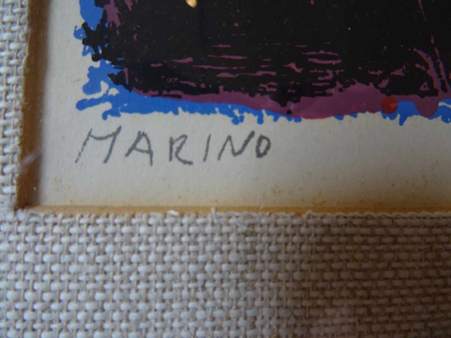 Marini, Marino(Pistoia 1901 - 1980 Viareggio). Acrobats. Farblithographie von 1936. Signiert, im - Bild 3 aus 4