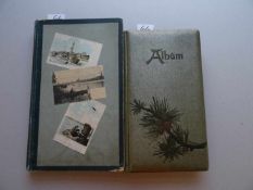Postkarten.-2 Alben mit zus. 604 Postkarten (teils gelaufen) mit Ansichten aus Deutschland (davon