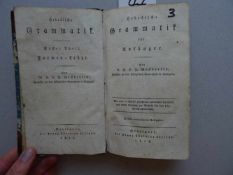 Judaica.- Weckherlin, C.C.F.Hebräische Grammatik für Anfänger. 2 Tle. in 1 Bd. 2 und 3.