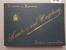 Hamburg.- Schneider, J.Hamburg und Umgebung. Kunstblätter in Kupferdruck. Originalaufnahmen 1895.