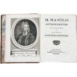 Manilius, M.Astronomicon. Ex recensione et cum notis Richardi Bentleii. London, Woodfall, 1739. XVI,