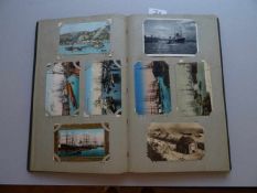 Postkarten.- Marine.-Sammlung von ca. 300 teils farbigen Postkarten mit Schiffsdarstellungen aus den