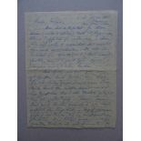 Brod, Max(Schriftsteller; Prag 1884 - 1968 Tel Aviv). Eigenhändiger Brief an den Philosophen und