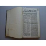 Revolution.-Konvolut von 4 Zeitschriften in 4 Bdn. Alle von 1848. Folio u. 8°. Hlwd. d. Zt.,