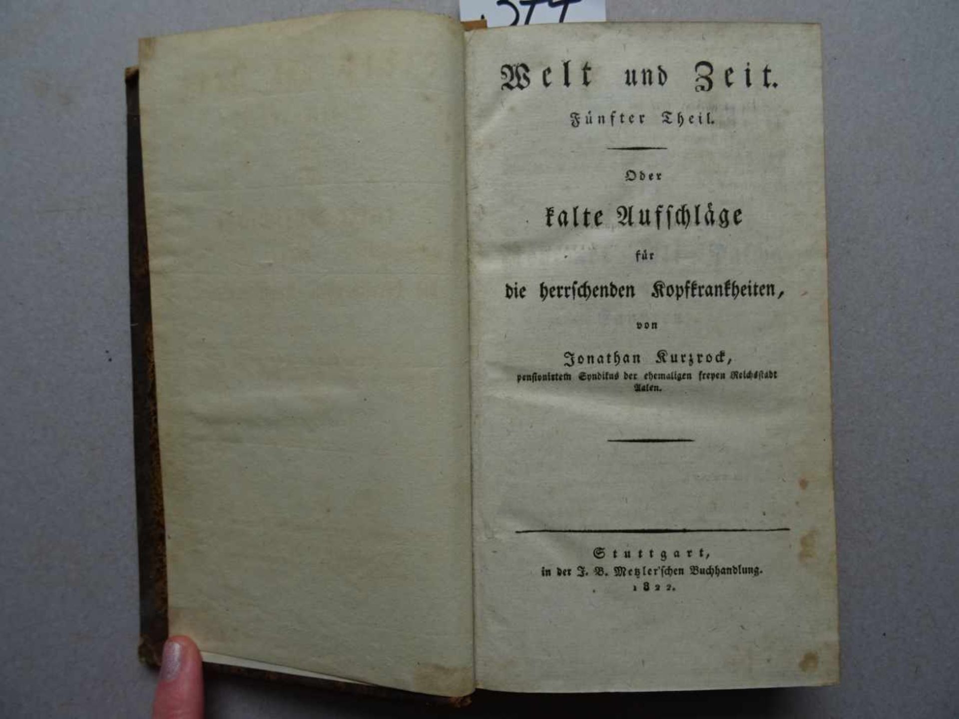 (Jassoy, D.L.).Welt und Zeit. 6 Tle. in 3 Bdn. Bd. 1 in zweiter, Bde. 2-6 in erster Auflage. - Bild 2 aus 4