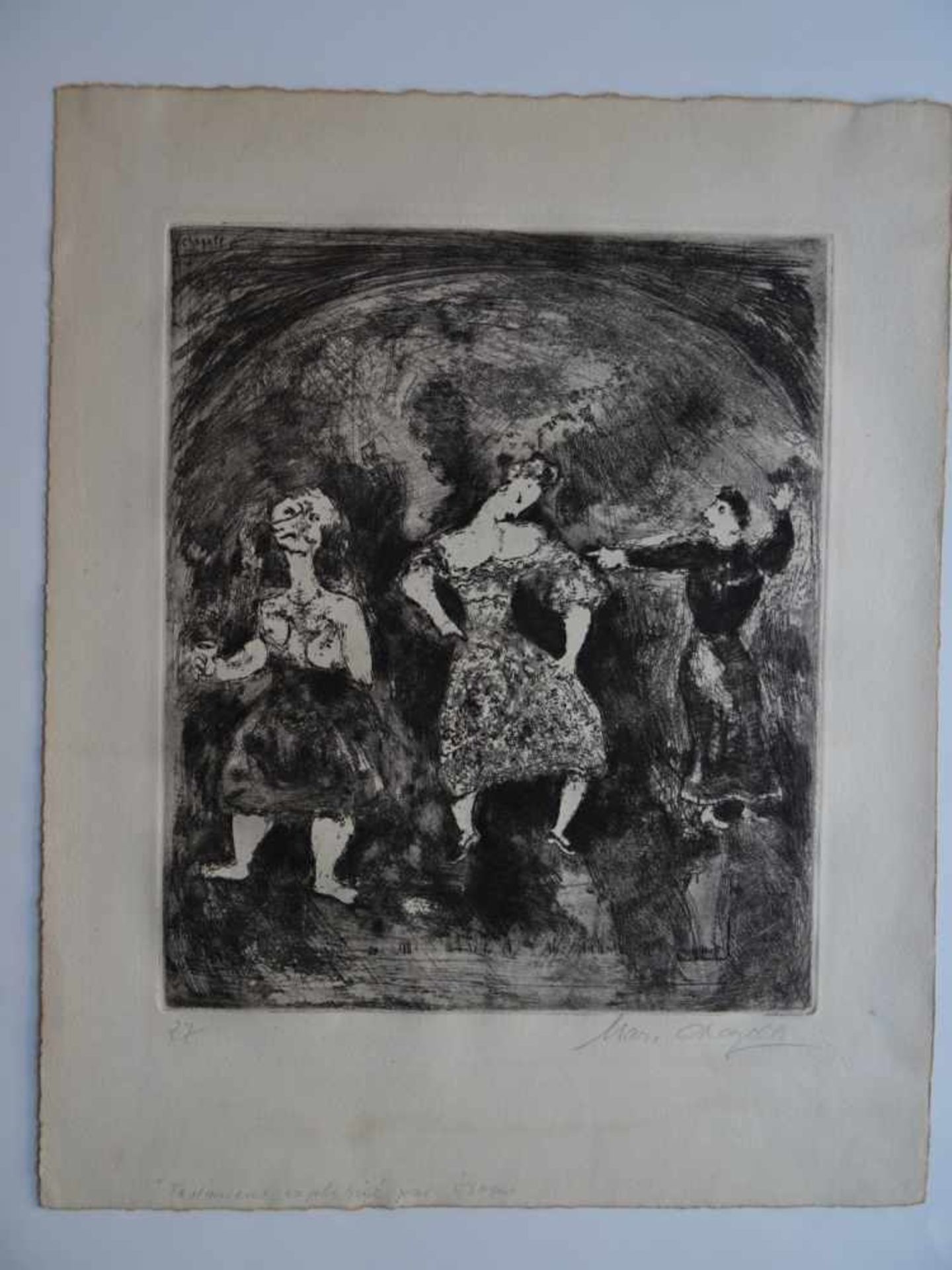 Chagall, Marc(Witebsk 1887 - 1985 Saint Paul de Vence). Testament expliqué par Ésope. Radierung. - Bild 2 aus 5