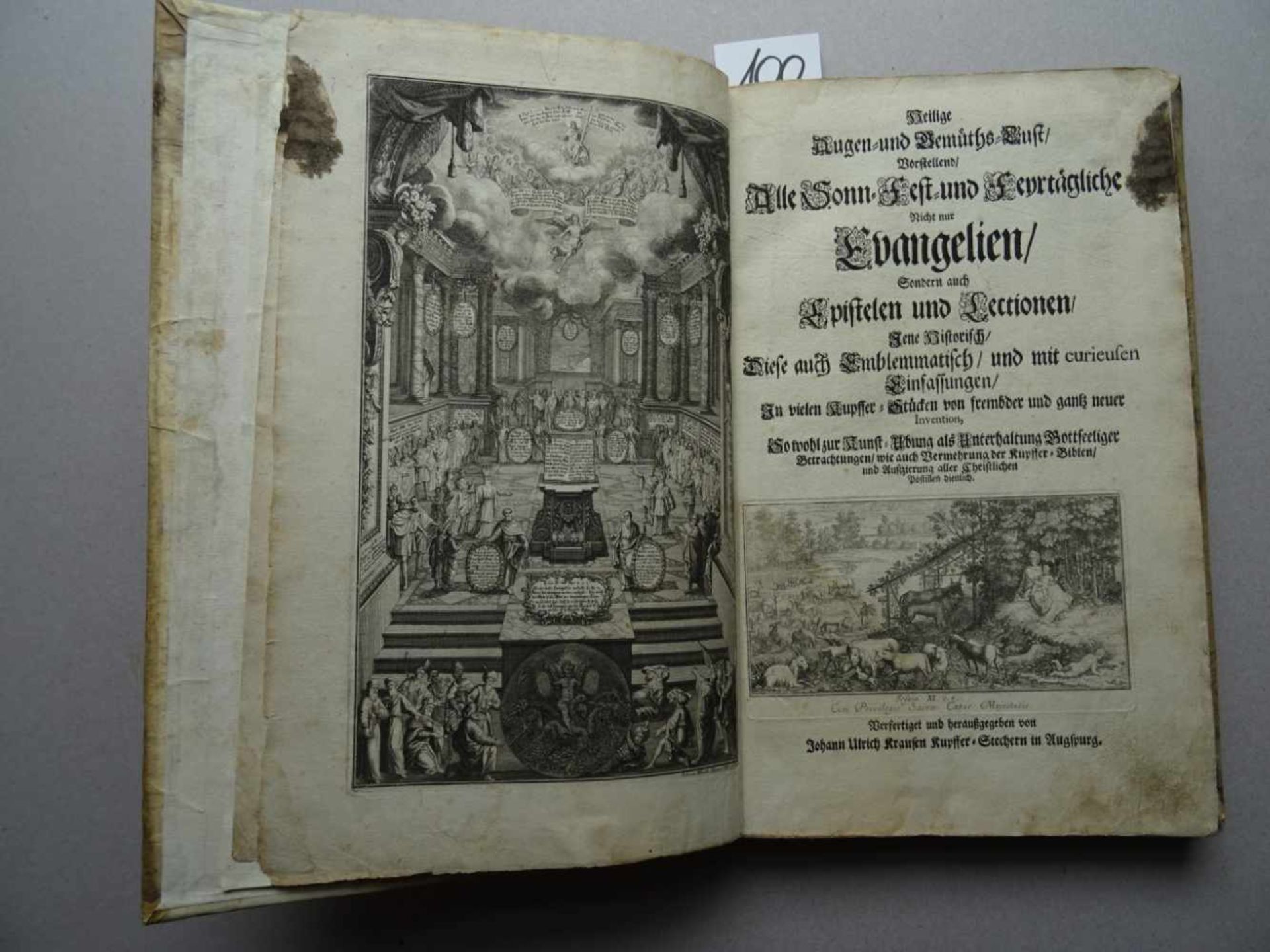 Theologie.- Kraus, J.U.Heilige Augen- und Gemüths-Lust, Vorstellend, Alle Sonn- Fest- und