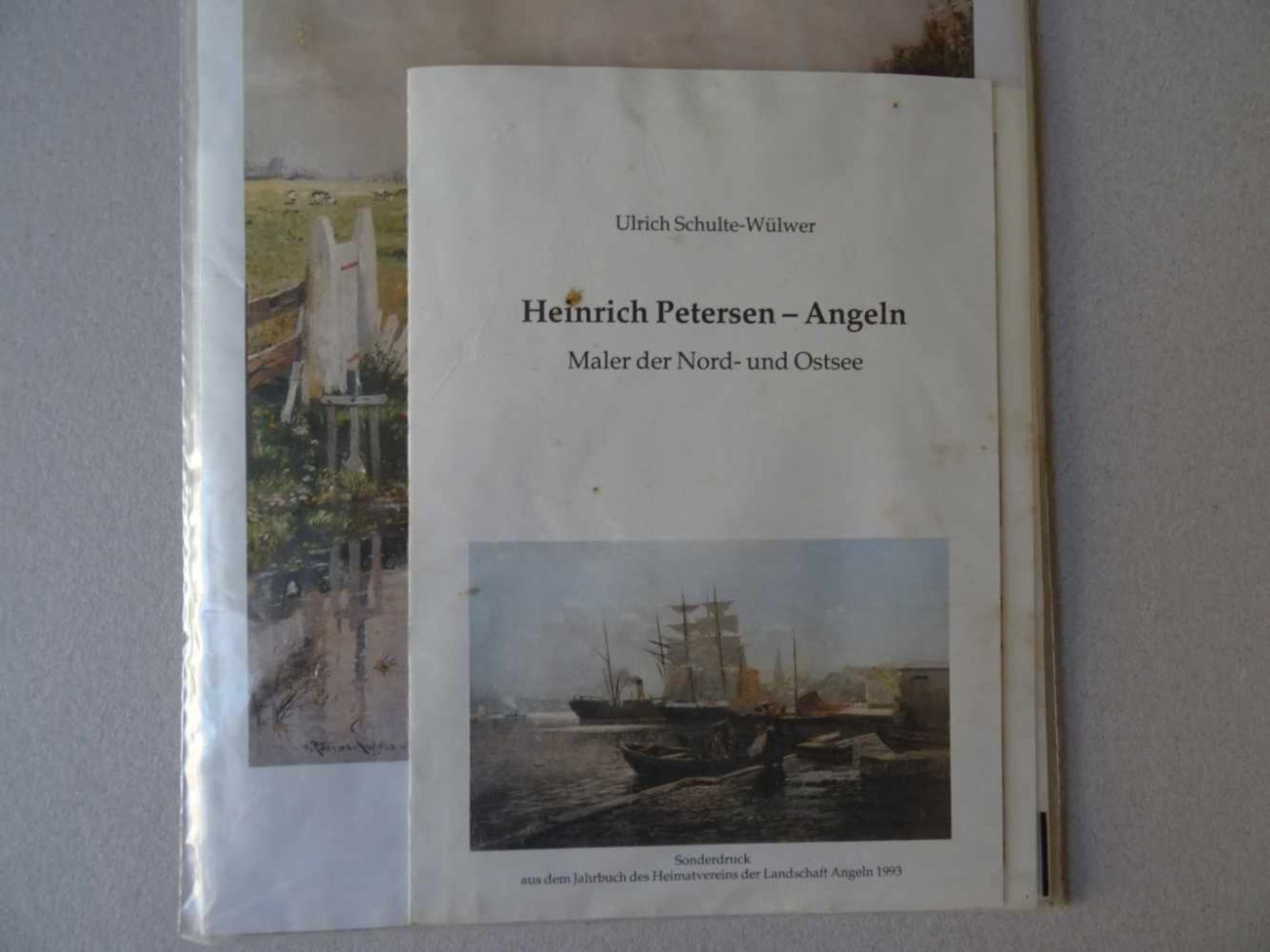 Petersen-Angeln, Heinrich(Westerholz 1850 - 1906 Düsseldorf). Flensburger Hafen. Öl auf Leinwand, um - Bild 6 aus 6